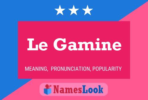 Le Gamine 名字海报