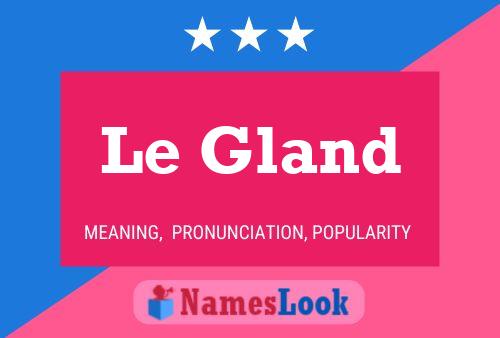 Le Gland 名字海报