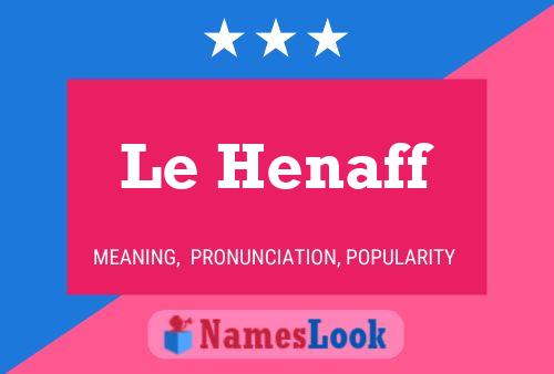 Le Henaff 名字海报