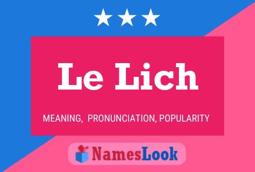 Le Lich 名字海报