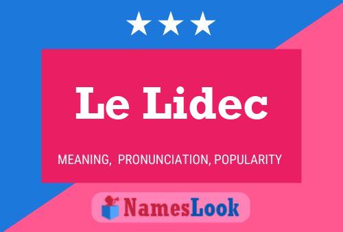 Le Lidec 名字海报