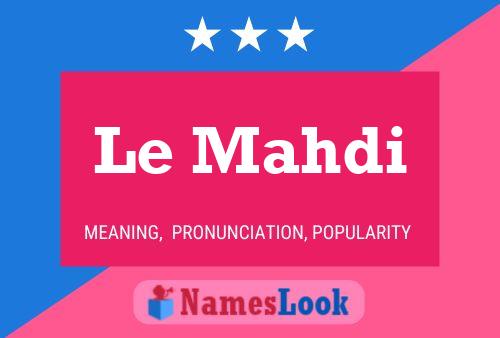 Le Mahdi 名字海报