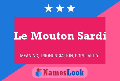 Le Mouton Sardi 名字海报