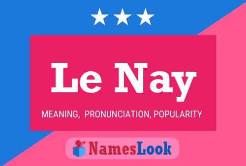 Le Nay 名字海报