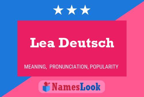 Lea Deutsch 名字海报