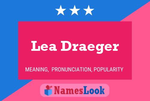 Lea Draeger 名字海报