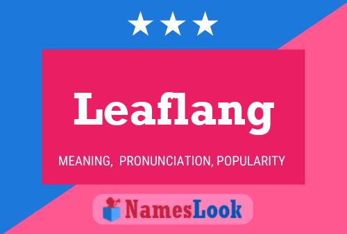 Leaflang 名字海报