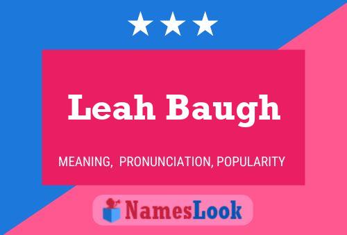 Leah Baugh 名字海报