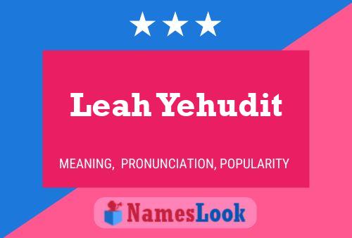 Leah Yehudit 名字海报