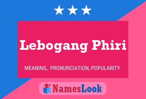 Lebogang Phiri 名字海报