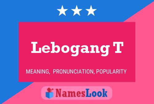 Lebogang T 名字海报