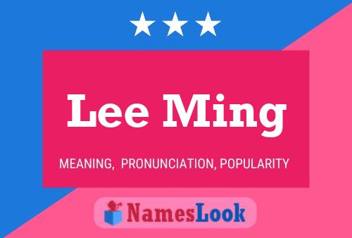 Lee Ming 名字海报