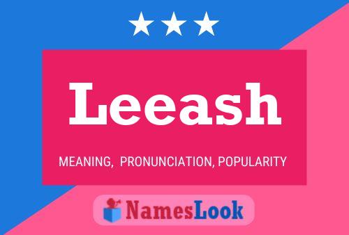 Leeash 名字海报