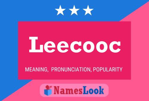 Leecooc 名字海报