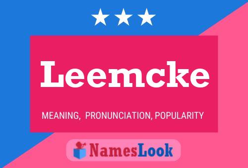 Leemcke 名字海报