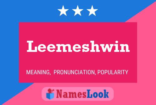 Leemeshwin 名字海报