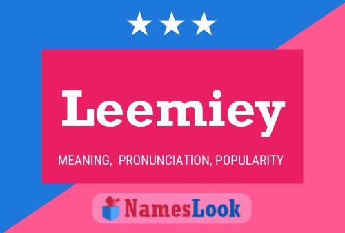 Leemiey 名字海报