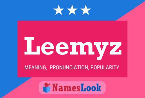 Leemyz 名字海报