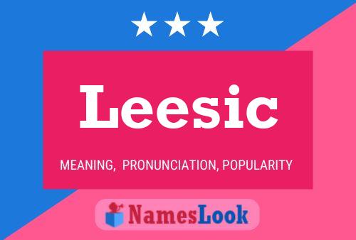 Leesic 名字海报