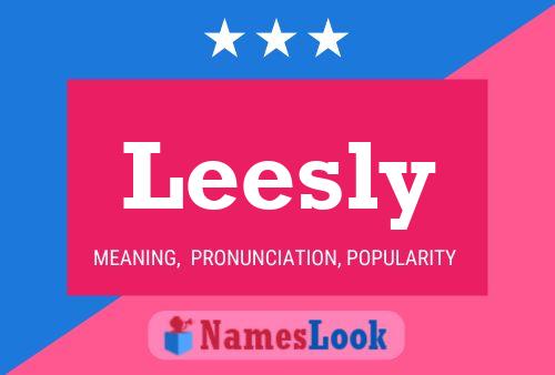 Leesly 名字海报