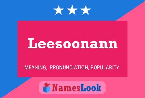 Leesoonann 名字海报