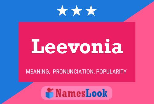 Leevonia 名字海报