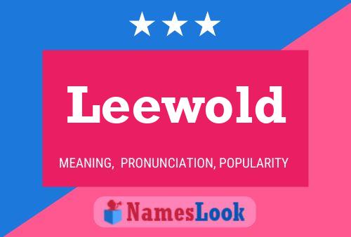 Leewold 名字海报