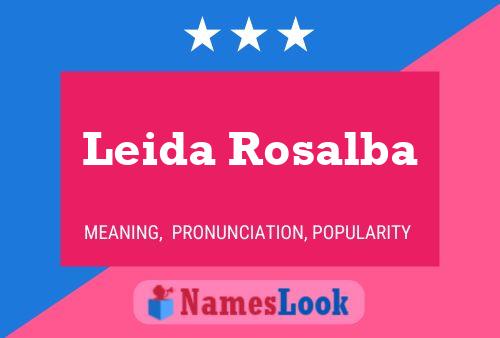 Leida Rosalba 名字海报