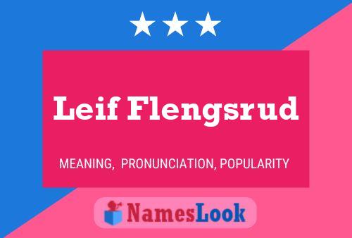 Leif Flengsrud 名字海报