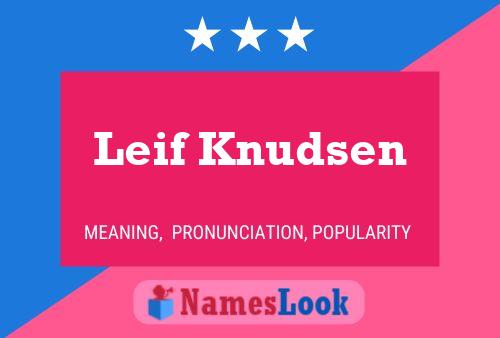 Leif Knudsen 名字海报