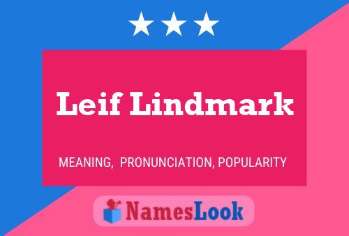 Leif Lindmark 名字海报