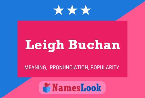 Leigh Buchan 名字海报