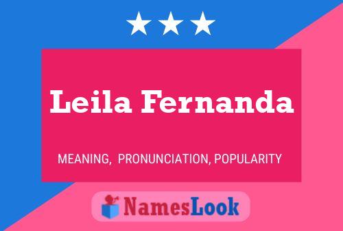 Leila Fernanda 名字海报