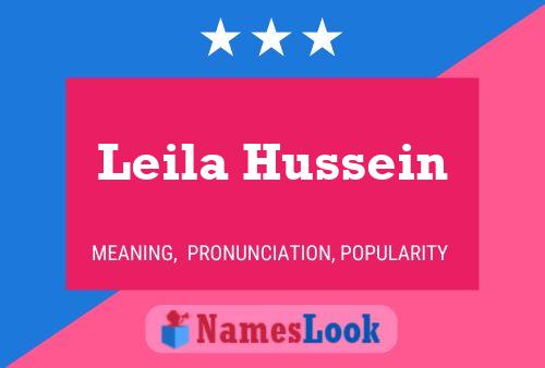 Leila Hussein 名字海报