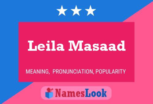 Leila Masaad 名字海报