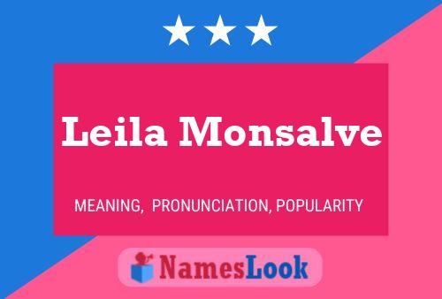 Leila Monsalve 名字海报