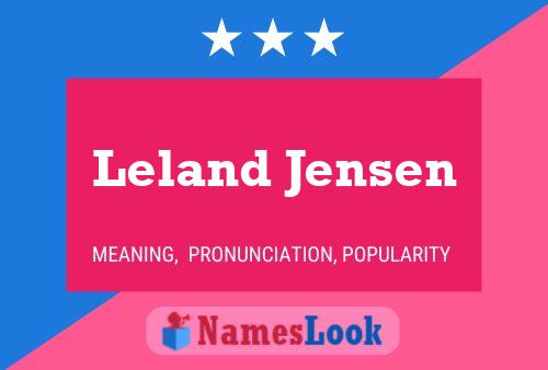 Leland Jensen 名字海报