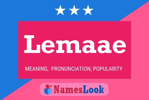 Lemaae 名字海报