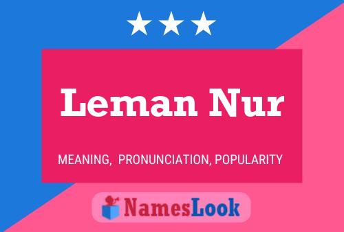 Leman Nur 名字海报