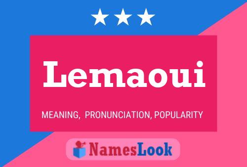 Lemaoui 名字海报