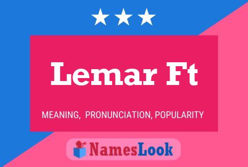 Lemar Ft 名字海报