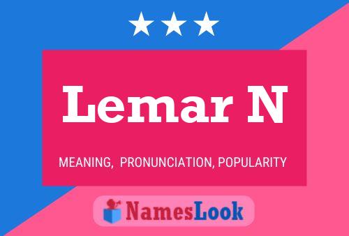 Lemar N 名字海报