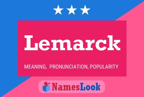 Lemarck 名字海报