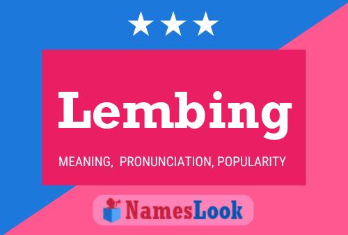 Lembing 名字海报