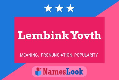 Lembink Yovth 名字海报