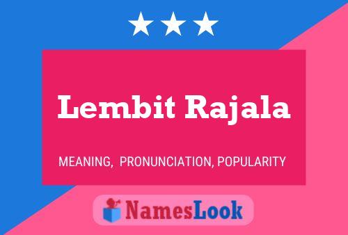 Lembit Rajala 名字海报