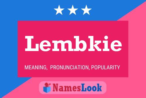 Lembkie 名字海报