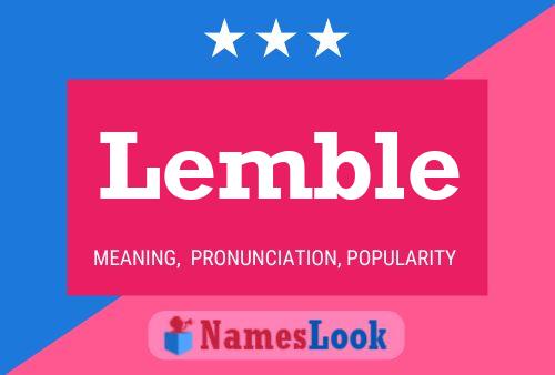 Lemble 名字海报