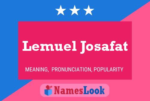 Lemuel Josafat 名字海报