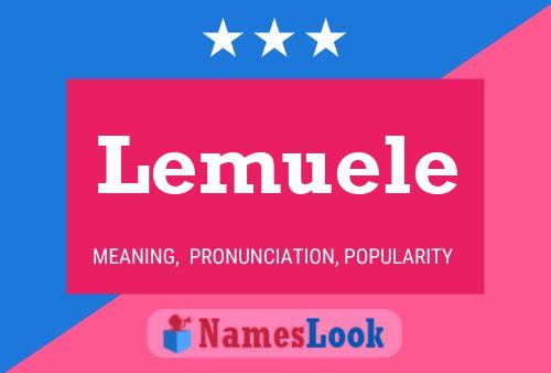 Lemuele 名字海报